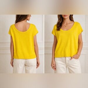ZADIG & VOLTAIRE Luce Merino Wool Top in Color Citron